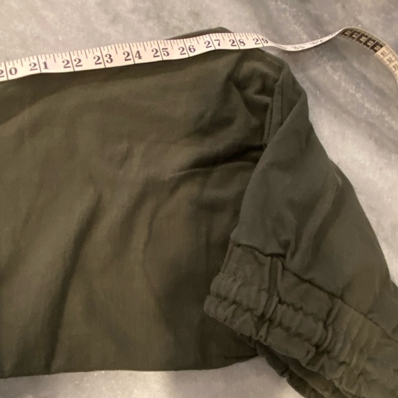 True Religion Size M Horseshoe Jogger Green Gold Pants Drawstring Loungewear - Picture 9 of 13